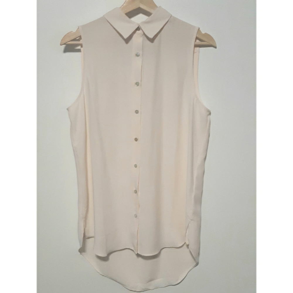 Rachel Zoe | Light peach sleeveless blouse